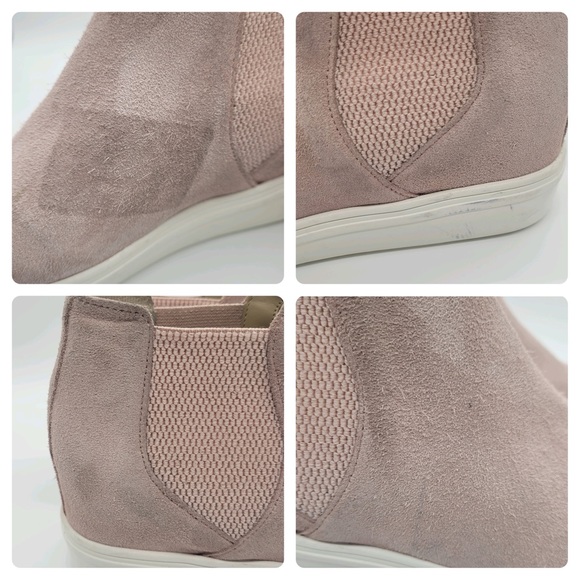 Steve Madden Sultan Suede Slip On Mid Sneaker Boots Pink Women’s Sz 8 - Picture 12 of 12